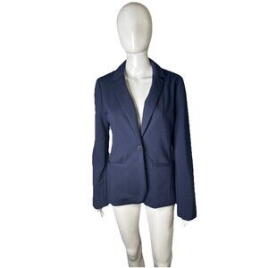 Gap Academy Blazer Women’s 6 Navy Blue Office Corporate Single Button Jacket